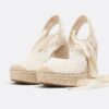 Schnürbare Jute-Plateau-Keilschuhe Schnürbare Jute-Plateau-Keilschuhe