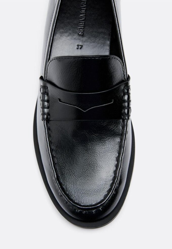 Schwarze Loafer in Lederoptik Schwarze Loafer in Lederoptik