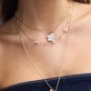 Set mit 3 Blumen- und Libellen-Halsketten