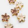 Set mit 6 Mini-Blumen-Haarspangen