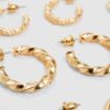 Set mit 6 Paar Ohrringen der Basics