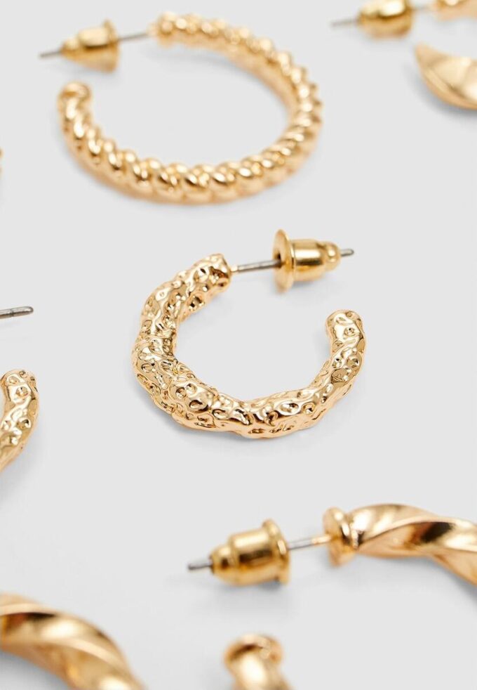Set mit 6 Paar Ohrringen der Basics