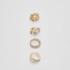 Set mit 9 Schmetterlings- und Strassringen
