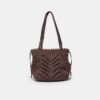 Shopper-Tasche aus Häkelstoff mit Metallfäden Shopper-Tasche aus Häkelstoff mit Metallfäden