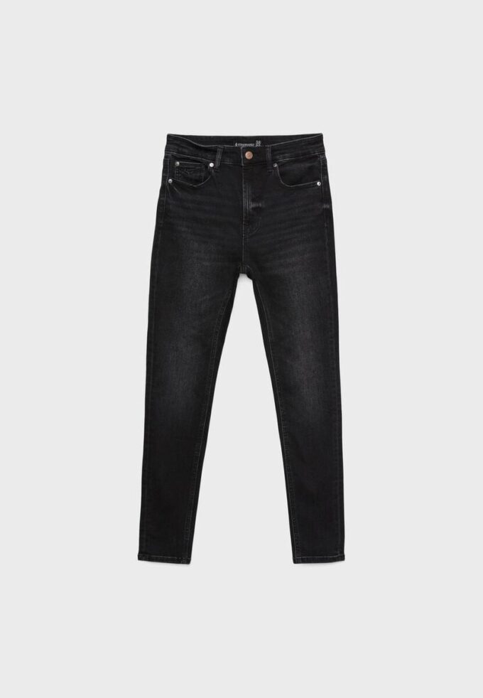 Skinny-Jeans mit normaler Taillenhöhe