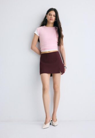 Skort mit Seitenschlitz