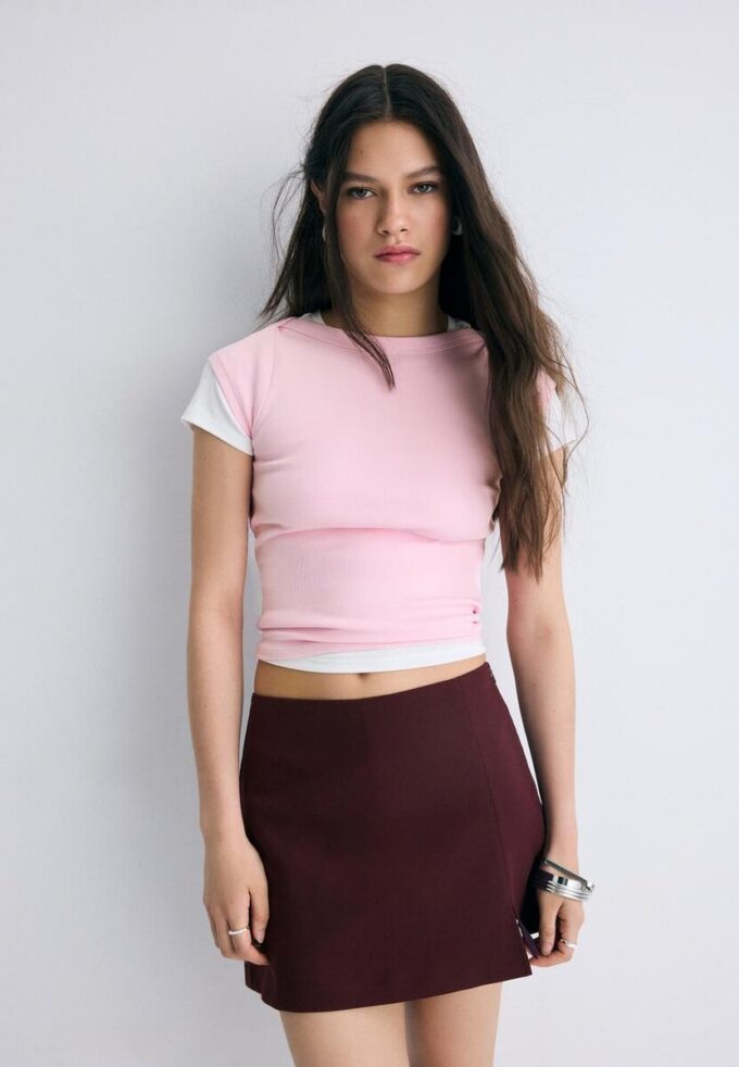 Skort mit Seitenschlitz
