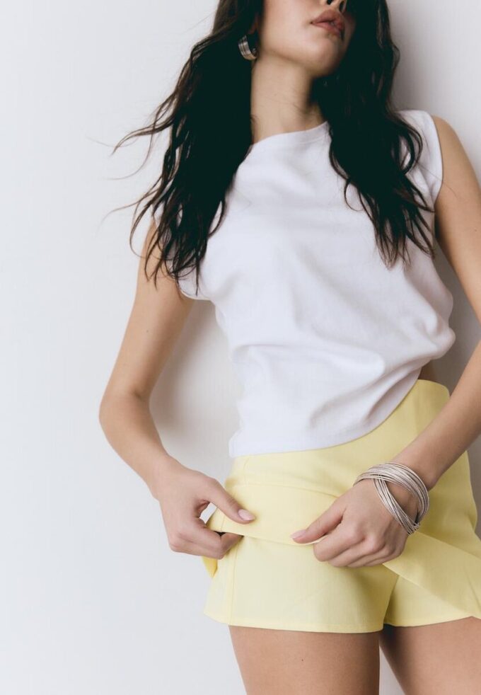 Skort mit Seitenschlitz