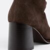 Slouchy Stiefel mit Absatz aus Leder