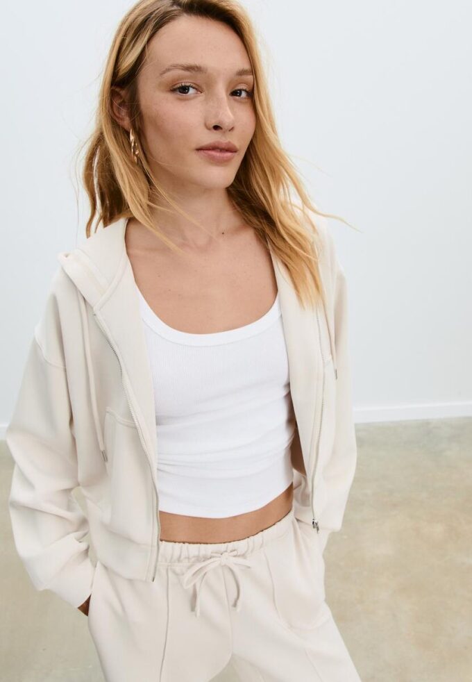 Soft-Feel-Sweatshirt mit Reißverschluss Soft-Feel-Sweatshirt mit Reißverschluss