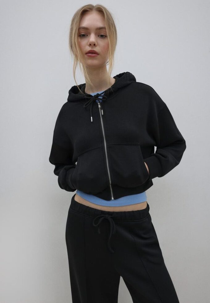 Soft-Feel-Sweatshirt mit Reißverschluss Soft-Feel-Sweatshirt mit Reißverschluss