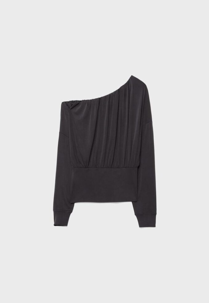 Soft Touch Asymmetrisches T-Shirt