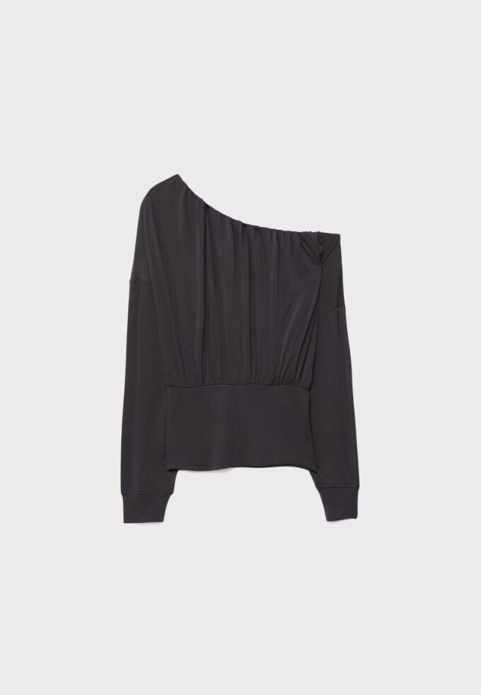 Soft Touch Asymmetrisches T-Shirt