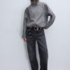 Soft Touch-Bomberjacke im Ballon-Stil