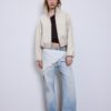 Soft Touch-Bomberjacke im Ballon-Stil Soft Touch-Bomberjacke im Ballon-Stil