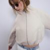 Soft Touch-Bomberjacke im Ballon-Stil Soft Touch-Bomberjacke im Ballon-Stil