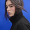 Soft Touch-Bomberjacke im Ballon-Stil