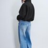 Soft Touch-Bomberjacke im Ballon-Stil