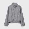 Soft Touch-Bomberjacke im Ballon-Stil