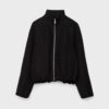 Soft Touch-Bomberjacke im Ballon-Stil