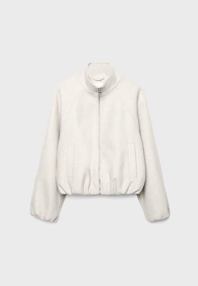 Soft Touch-Bomberjacke im Ballon-Stil Soft Touch-Bomberjacke im Ballon-Stil