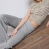 Soft Touch-Hose mit Schlag und Nahtdetail vorne