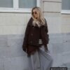 Soft Touch-Jacke mit Überkreuzverschluss und hohem Kragen Soft Touch-Jacke mit Überkreuzverschluss und hohem Kragen