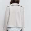 Soft Touch-Jacke mit Überkreuzverschluss und hohem Kragen Soft Touch-Jacke mit Überkreuzverschluss und hohem Kragen