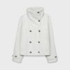 Soft Touch-Jacke mit Überkreuzverschluss und hohem Kragen Soft Touch-Jacke mit Überkreuzverschluss und hohem Kragen