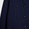 Soft Touch-Jacke mit Überkreuzverschluss und hohem Kragen