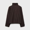 Soft Touch-Jacke mit Überkreuzverschluss und hohem Kragen Soft Touch-Jacke mit Überkreuzverschluss und hohem Kragen