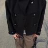 Soft Touch-Jacke mit Überkreuzverschluss und hohem Kragen Soft Touch-Jacke mit Überkreuzverschluss und hohem Kragen