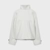 Soft Touch-Jacke mit Überkreuzverschluss und hohem Kragen Soft Touch-Jacke mit Überkreuzverschluss und hohem Kragen