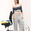 Soft Touch-Jogginghose im Ballon-Stil mit umgeschlagenem Bund Soft Touch-Jogginghose im Ballon-Stil mit umgeschlagenem Bund