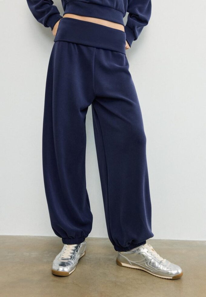 Soft Touch-Jogginghose im Ballon-Stil mit umgeschlagenem Bund Soft Touch-Jogginghose im Ballon-Stil mit umgeschlagenem Bund