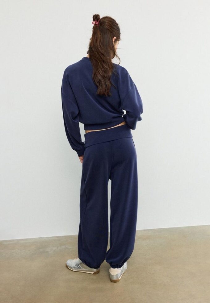 Soft Touch-Jogginghose im Ballon-Stil mit umgeschlagenem Bund Soft Touch-Jogginghose im Ballon-Stil mit umgeschlagenem Bund