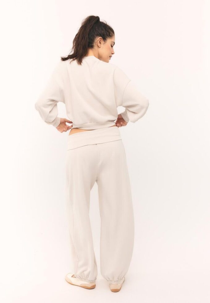 Soft Touch-Jogginghose im Ballon-Stil mit umgeschlagenem Bund Soft Touch-Jogginghose im Ballon-Stil mit umgeschlagenem Bund