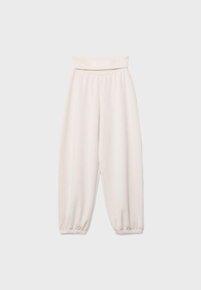 Soft Touch-Jogginghose im Ballon-Stil mit umgeschlagenem Bund Soft Touch-Jogginghose im Ballon-Stil mit umgeschlagenem Bund