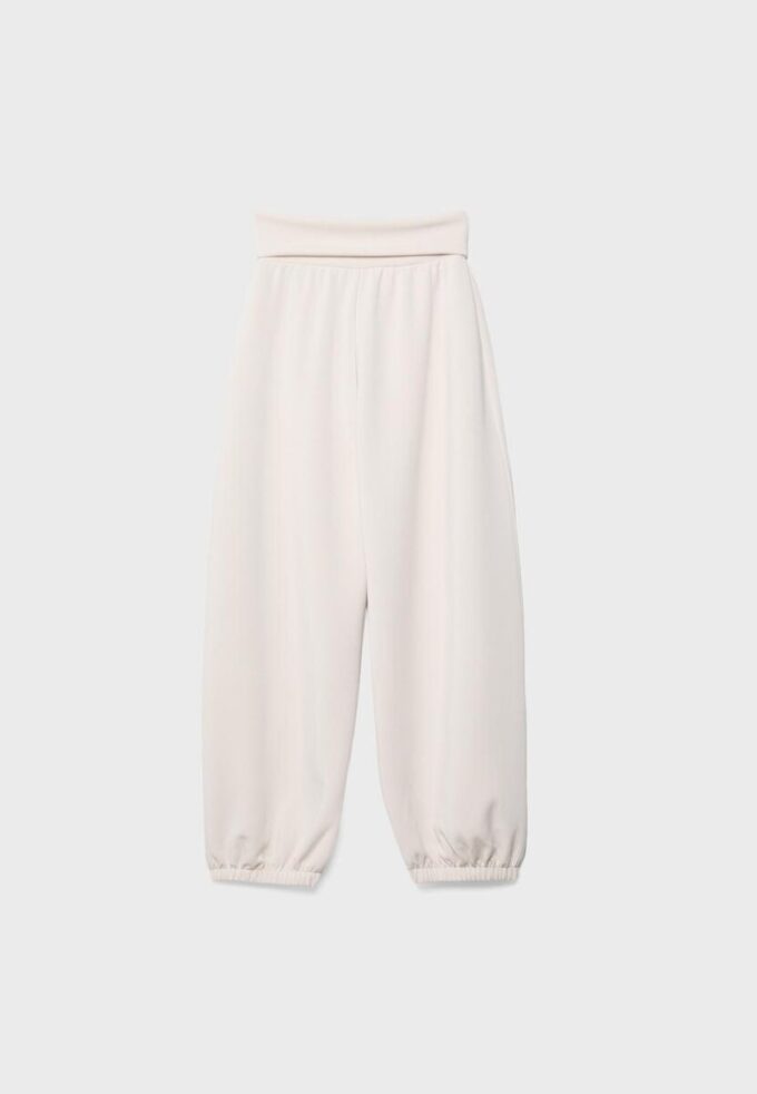 Soft Touch-Jogginghose im Ballon-Stil mit umgeschlagenem Bund Soft Touch-Jogginghose im Ballon-Stil mit umgeschlagenem Bund