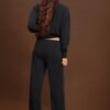 Soft Touch-Jogginghose mit geradem Bein und Biesen