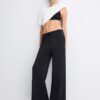 Soft Touch-Jogginghose mit Wide Leg und Nahtdetail vorne Soft Touch-Jogginghose mit Wide Leg und Nahtdetail vorne