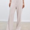 Soft Touch-Jogginghose mit Wide Leg und Nahtdetail vorne Soft Touch-Jogginghose mit Wide Leg und Nahtdetail vorne
