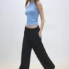 Soft Touch-Jogginghose mit Wide Leg und Nahtdetail vorne Soft Touch-Jogginghose mit Wide Leg und Nahtdetail vorne