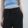 Soft Touch-Jogginghose mit Wide Leg und Nahtdetail vorne Soft Touch-Jogginghose mit Wide Leg und Nahtdetail vorne