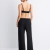 Soft Touch-Jogginghose mit Wide Leg und Nahtdetail vorne Soft Touch-Jogginghose mit Wide Leg und Nahtdetail vorne