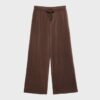 Soft Touch-Jogginghose mit Wide Leg und Nahtdetail vorne Soft Touch-Jogginghose mit Wide Leg und Nahtdetail vorne