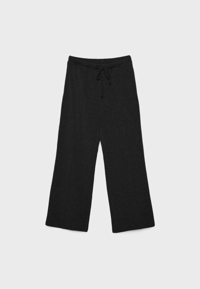 Soft Touch-Jogginghose mit Wide Leg und Nahtdetail vorne Soft Touch-Jogginghose mit Wide Leg und Nahtdetail vorne