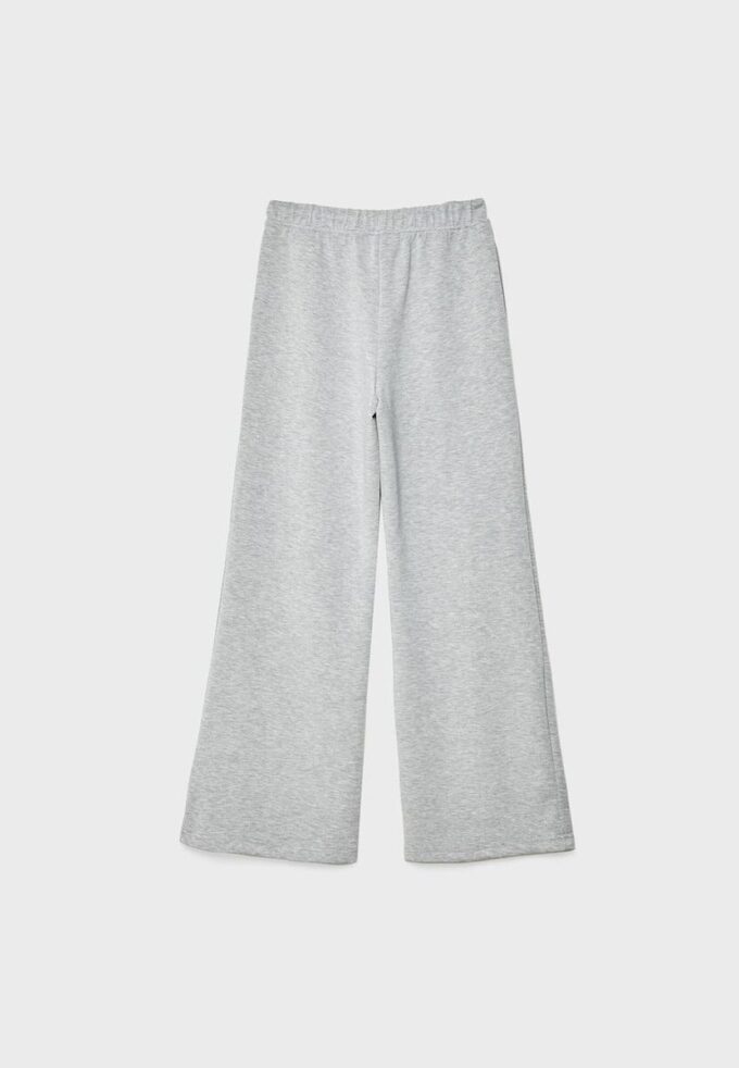 Soft Touch-Jogginghose mit Wide Leg und Nahtdetail vorne Soft Touch-Jogginghose mit Wide Leg und Nahtdetail vorne