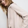 Soft Touch-Midi-Mantel mit Knopfleiste