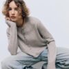 Soft Touch-Strickjacke mit Knöpfen